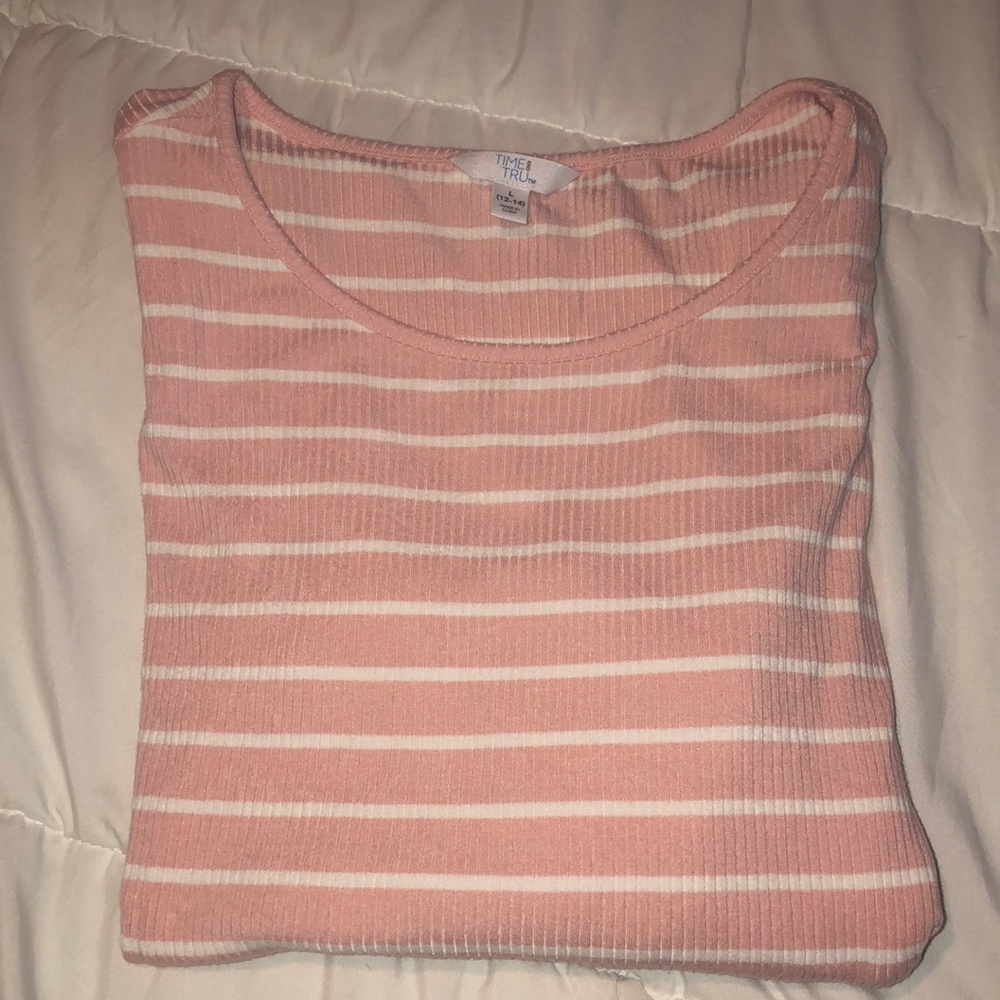 Women’s boat neck striped long sleeve